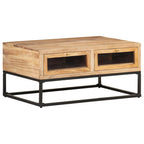 Salontafel 90X60X40 Cm Massief Acaciahout Mozaïek