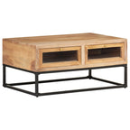 Salontafel 90X60X40 Cm Massief Acaciahout Mozaïek