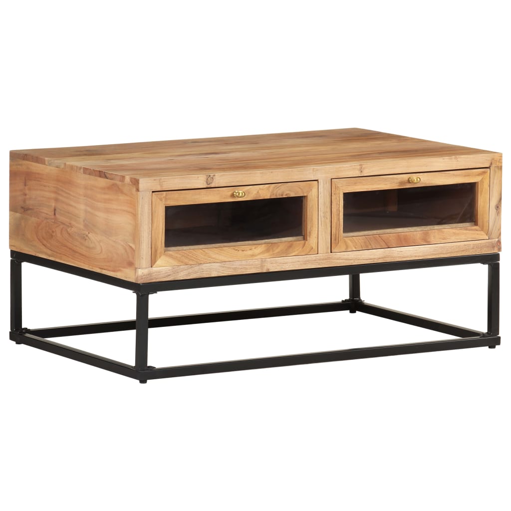 Salontafel 90X60X40 Cm Massief Acaciahout Mozaïek