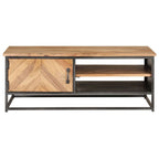 Salontafel 90X50X35 Cm Massief Acaciahout Mozaïek