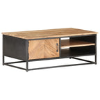 Salontafel 90X50X35 Cm Massief Acaciahout Mozaïek