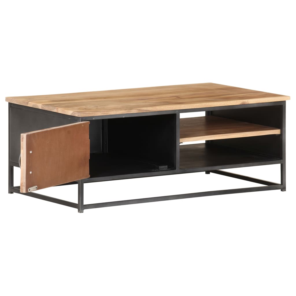 Salontafel 90X50X35 Cm Massief Acaciahout Mozaïek