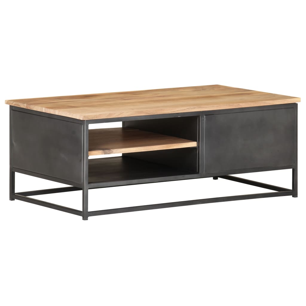 Salontafel 90X50X35 Cm Massief Acaciahout Mozaïek