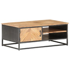 Salontafel 90X50X35 Cm Massief Acaciahout Mozaïek