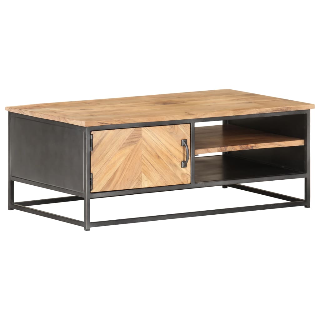 Salontafel 90X50X35 Cm Massief Acaciahout Mozaïek