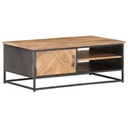 Salontafel 90X50X35 Cm Massief Acaciahout Mozaïek