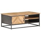 Salontafel 90X50X35 Cm Massief Acaciahout Mozaïek