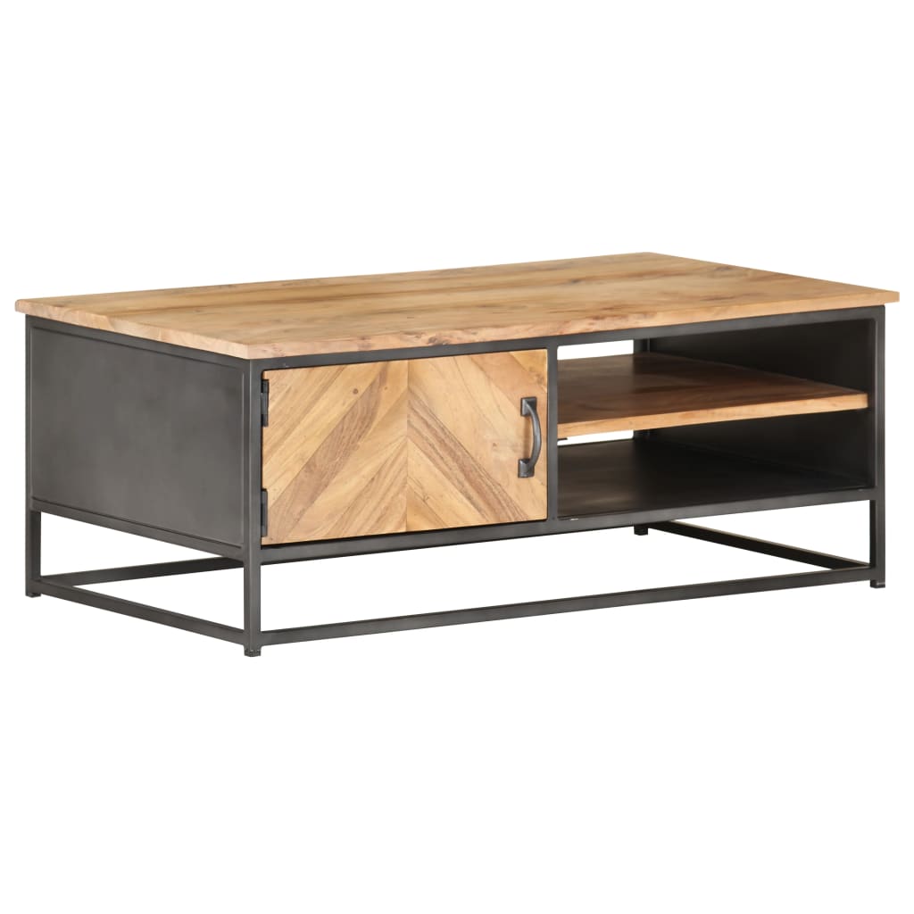 Salontafel 90X50X35 Cm Massief Acaciahout Mozaïek