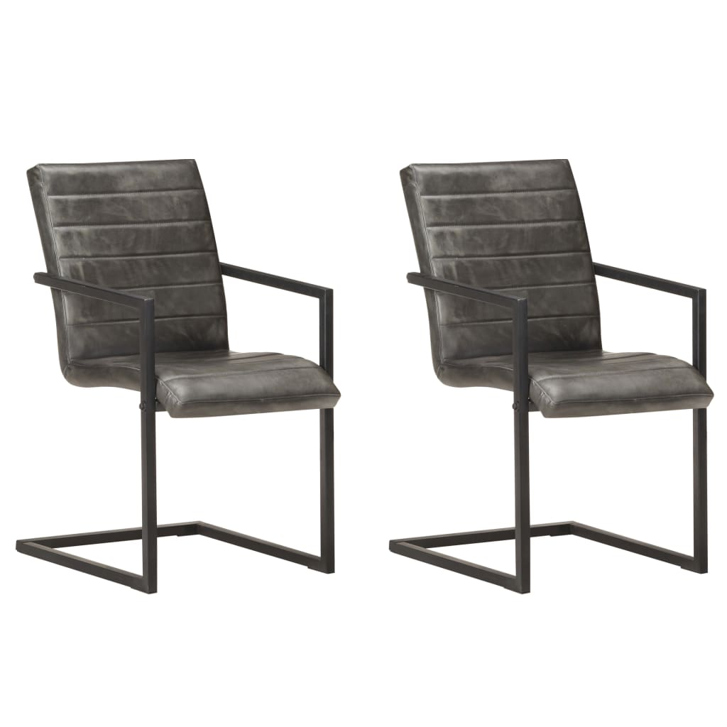 Eetkamerstoelen Echt Leer Bruin