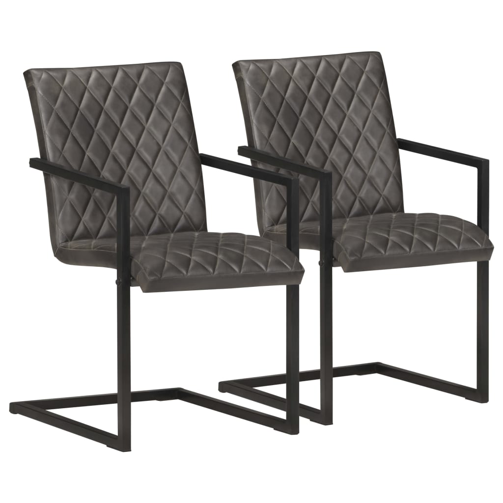 Eetkamerstoelen Echt Leer Bruin