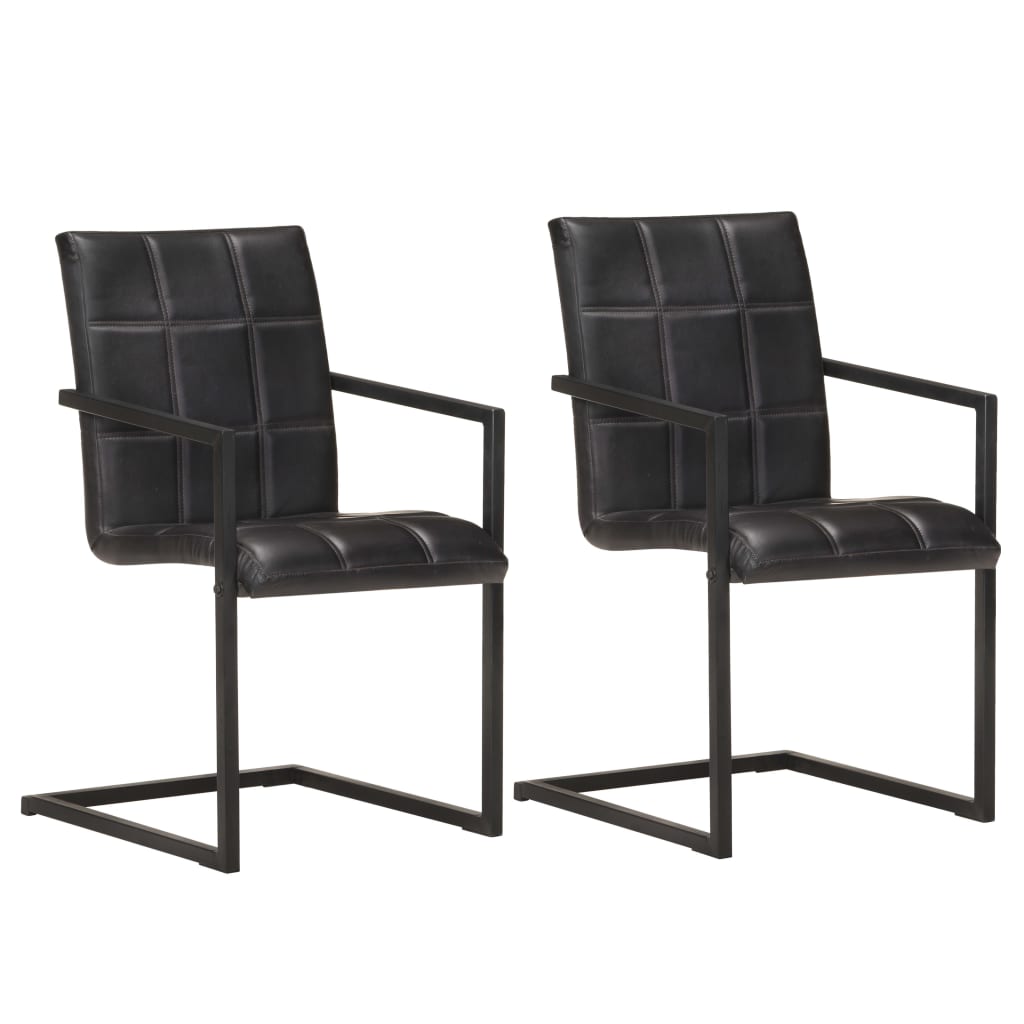 Eetkamerstoelen Echt Leer Bruin