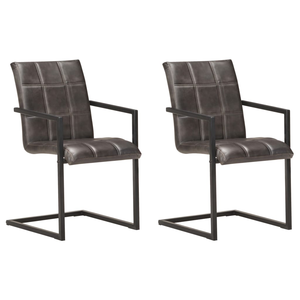 Eetkamerstoelen Echt Leer Bruin