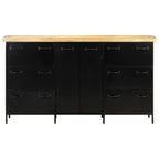 Dressoir 140X38X76 Cm Ruw Mangohout Multikleur