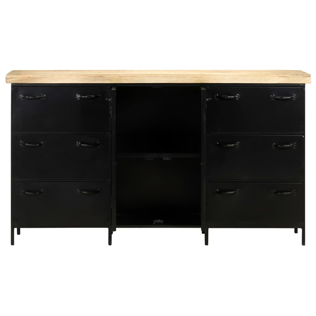 Dressoir 140X38X76 Cm Ruw Mangohout Multikleur