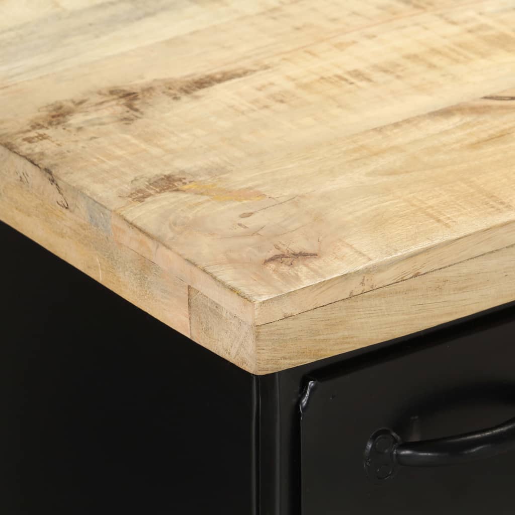 Dressoir 140X38X76 Cm Ruw Mangohout Multikleur