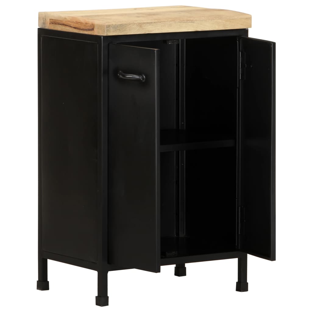 Dressoir 47X35X76 Cm Ruw Mangohout Multikleur