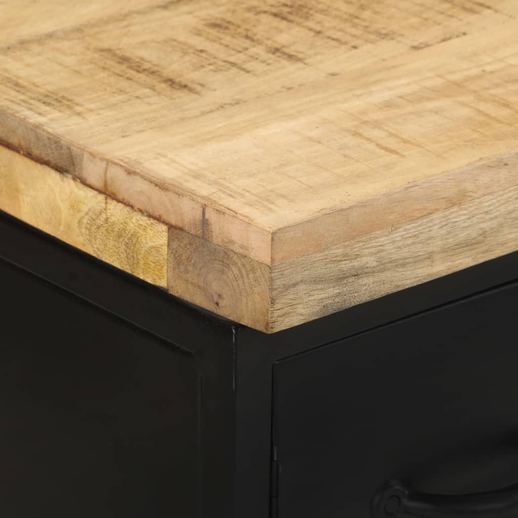 Dressoir 47X35X76 Cm Ruw Mangohout Multikleur