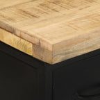 Dressoir 47X35X76 Cm Ruw Mangohout Multikleur