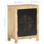 Dressoir 60X35X75 Cm Massief Mangohout