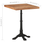 Bistrotafel 60X60X76 Cm