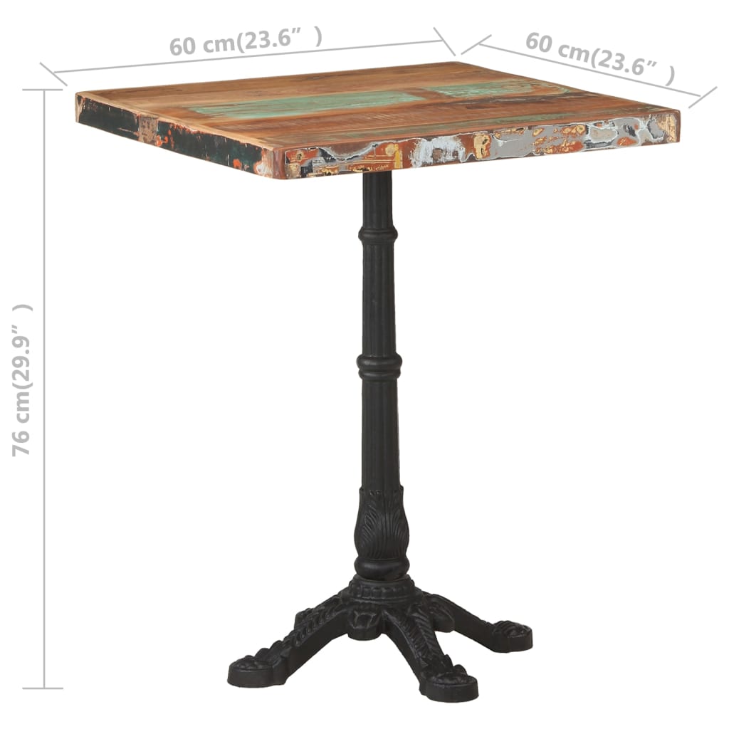 Bistrotafel 60X60X76 Cm