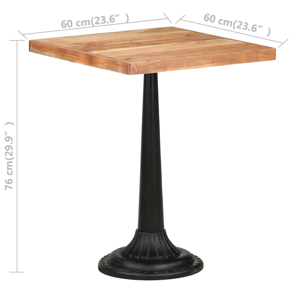 Bistrotafel 60X60X76 Cm