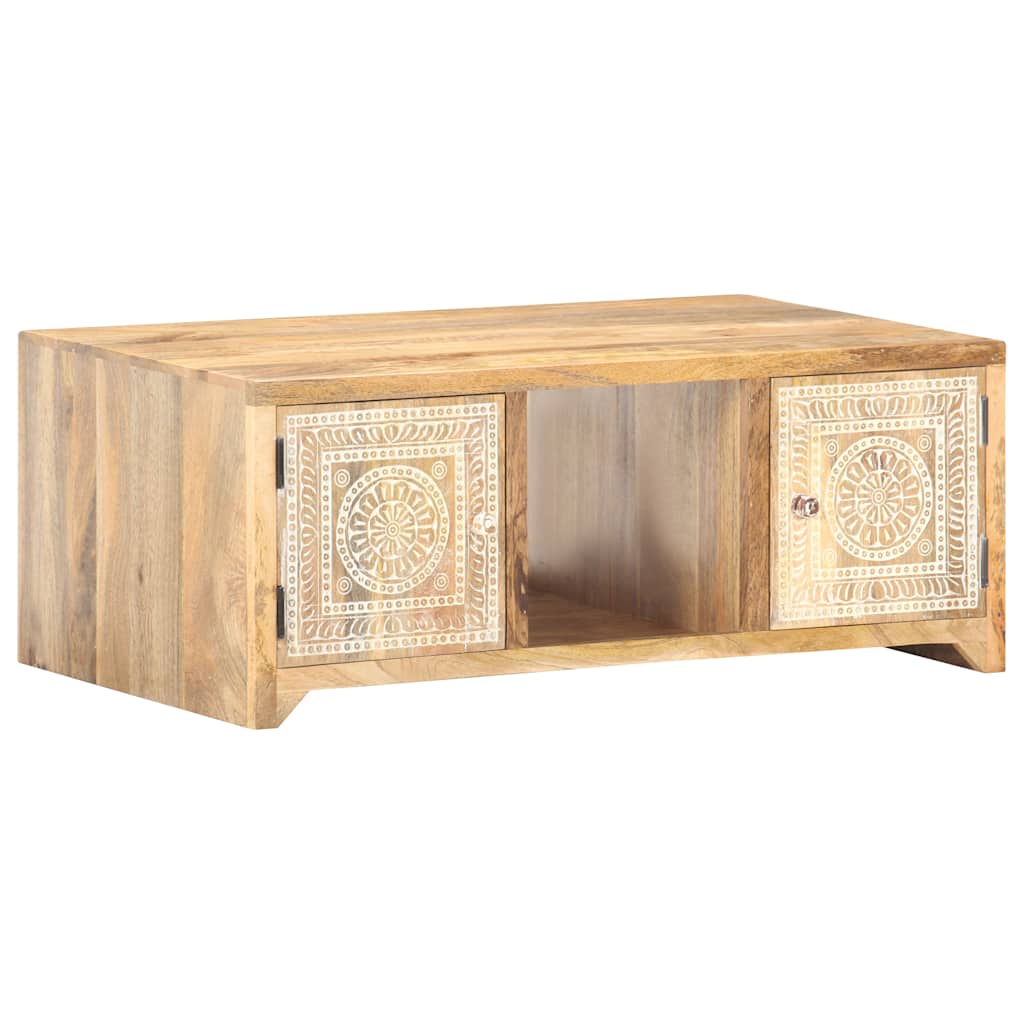 Salontafel 90X50X35 Cm Massief Mangohout