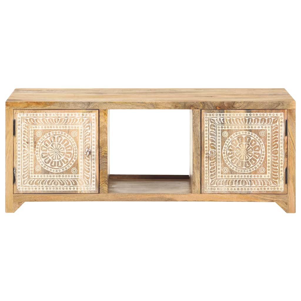 Salontafel 90X50X35 Cm Massief Mangohout