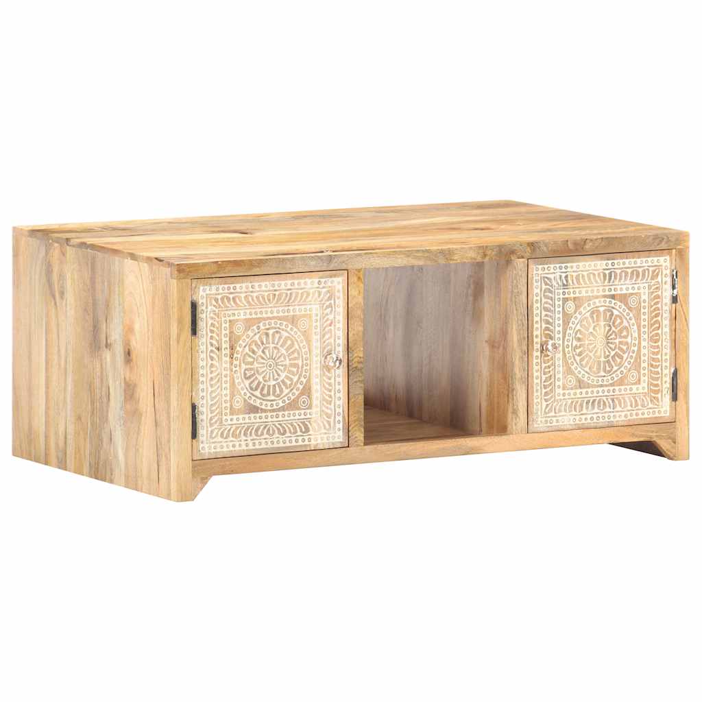 Salontafel 90X50X35 Cm Massief Mangohout