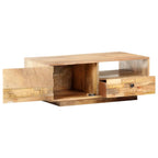 Salontafel 90X50X35 Cm Massief Mangohout Wijnrood