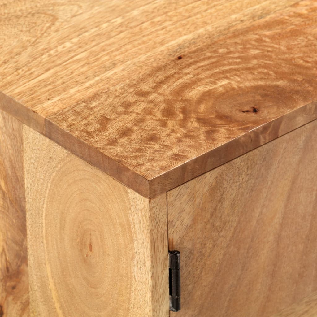 Salontafel 90X50X35 Cm Massief Mangohout Wijnrood
