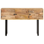 Dressoir 116X35X75 Cm Massief Mangohout Donkergrijs
