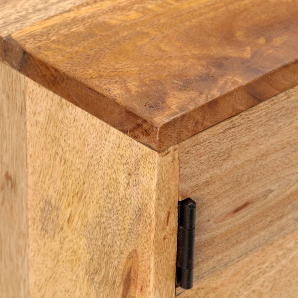 Dressoir 116X35X75 Cm Massief Mangohout Donkergrijs