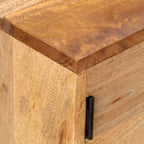 Dressoir 116X35X75 Cm Massief Mangohout Donkergrijs