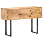 Dressoir 116X35X75 Cm Massief Mangohout Donkergrijs