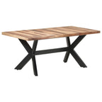 Eettafel Massief Hout Met Honingkleurige Afwerking
