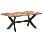 Eettafel Massief Hout Met Honingkleurige Afwerking