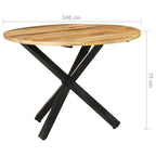 Eettafel Rond 100X100X75 Cm