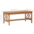 Salontafel 102X50X43 Cm Massief Acaciahout
