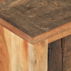 Salontafel 90X50X31 Cm Massief Gerecycled Hout Zwart