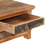 Salontafel 90X50X31 Cm Massief Gerecycled Hout Zwart