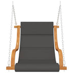 Schommelstoel Zonder Schommelframe Met Kussen Gebogen Hout