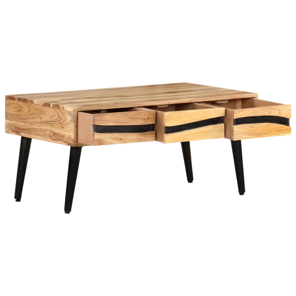 Salontafel 88X50X42 Cm Massief Acaciahout