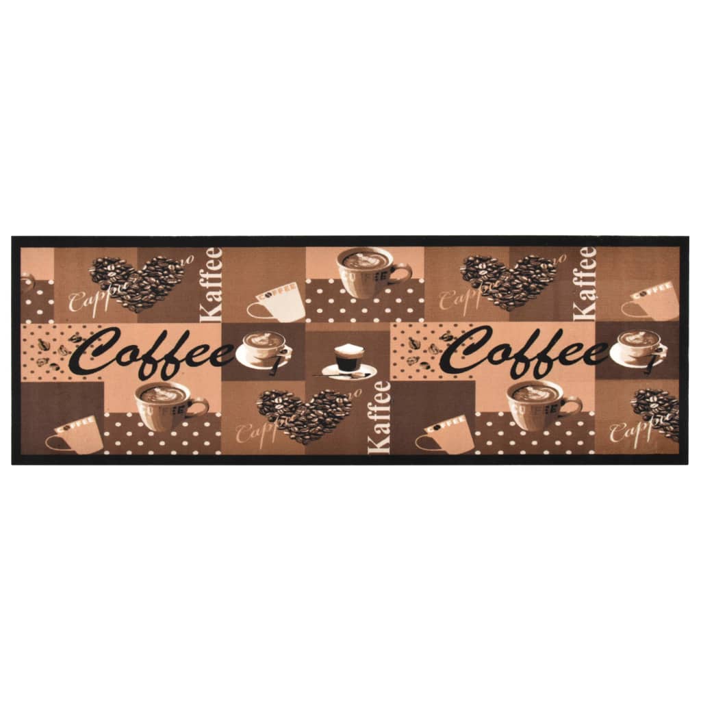 Keukenmat Wasbaar Coffee Bruin Koffiebruin