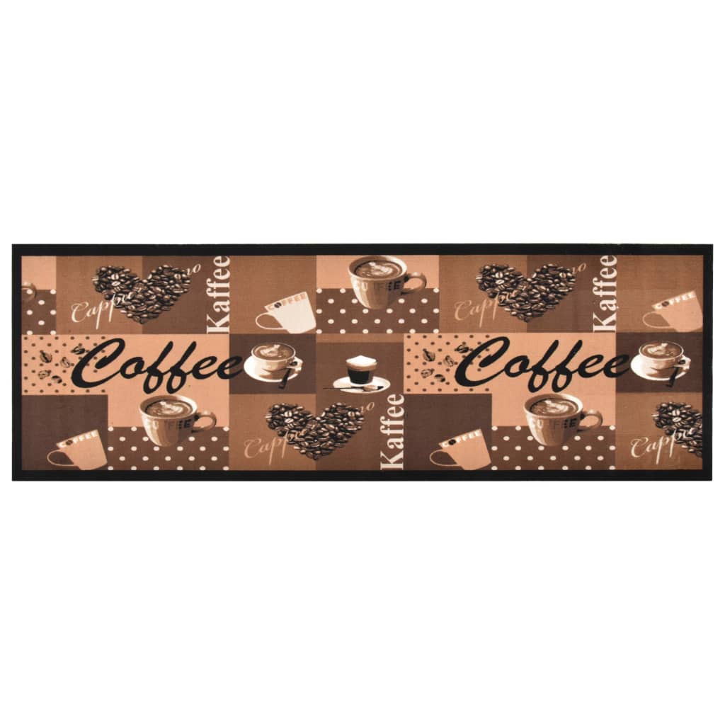 Keukenmat Wasbaar Coffee Bruin Koffiebruin