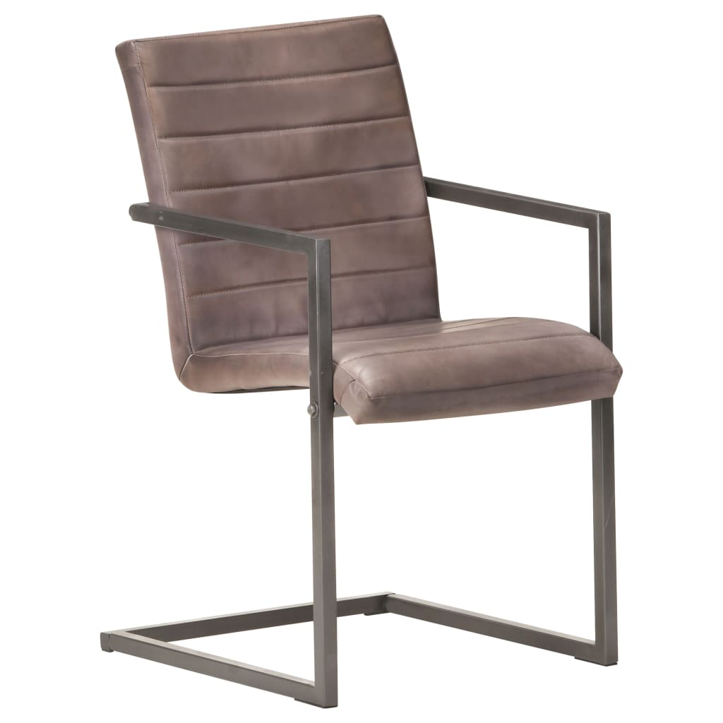 Eetkamerstoelen Echt Leer Bruin