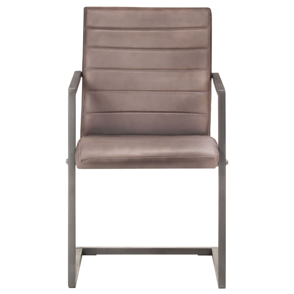 Eetkamerstoelen Echt Leer Bruin