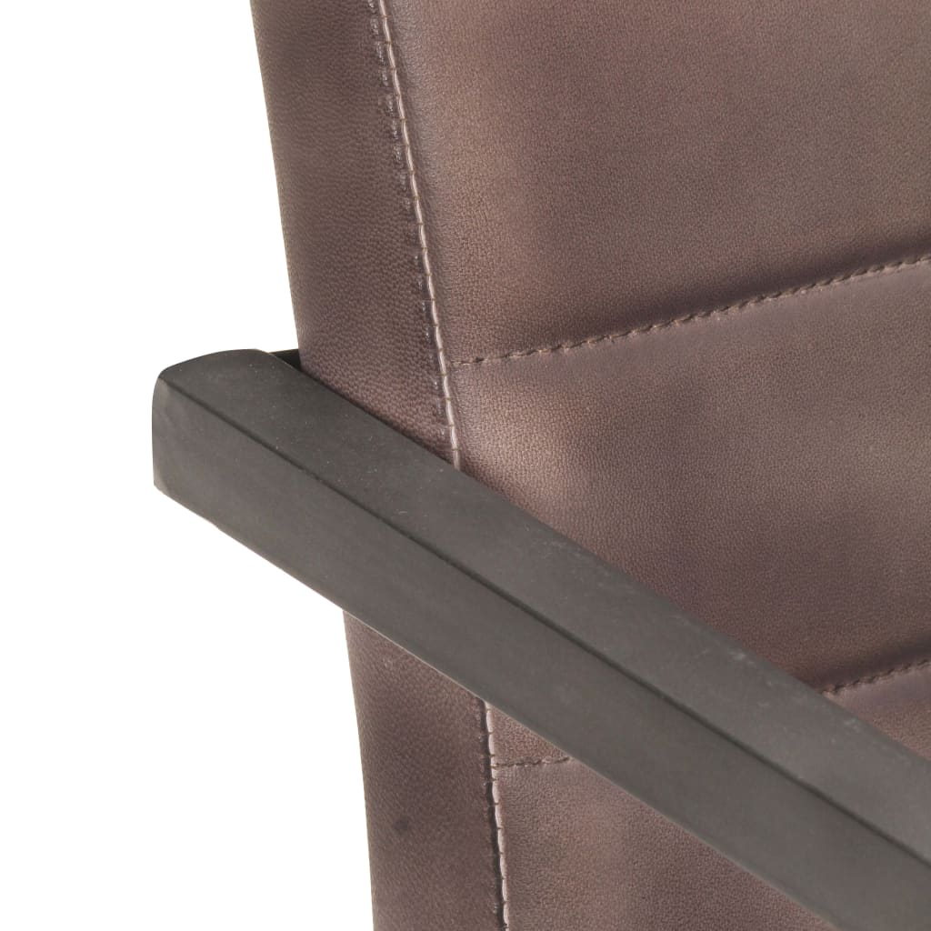 Eetkamerstoelen Echt Leer Bruin