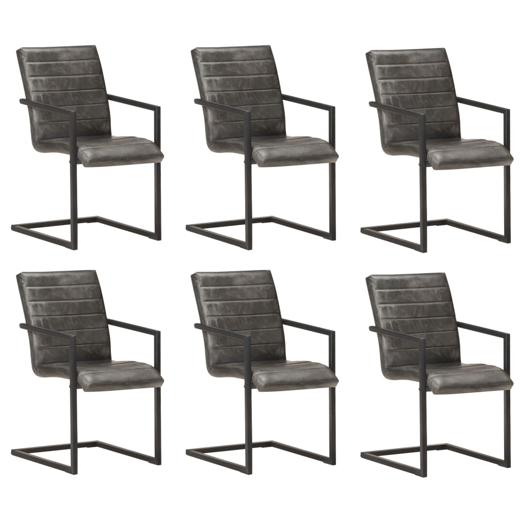 Eetkamerstoelen Echt Leer Bruin