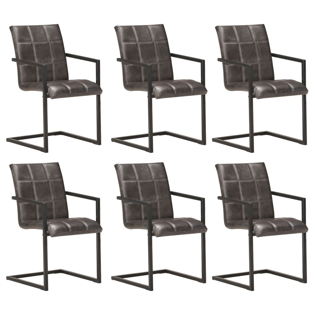 Eetkamerstoelen Echt Leer Bruin